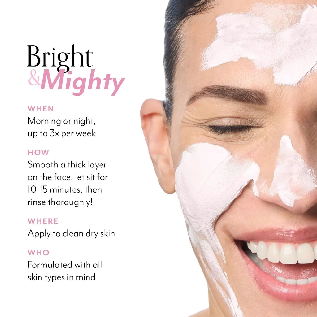 Mighty Marshmallow Brightening Face Mask - Brightening & Hydrating Face Mask - Clean, Vegan, & Cruelty-Free - All Skin Types - Skincare