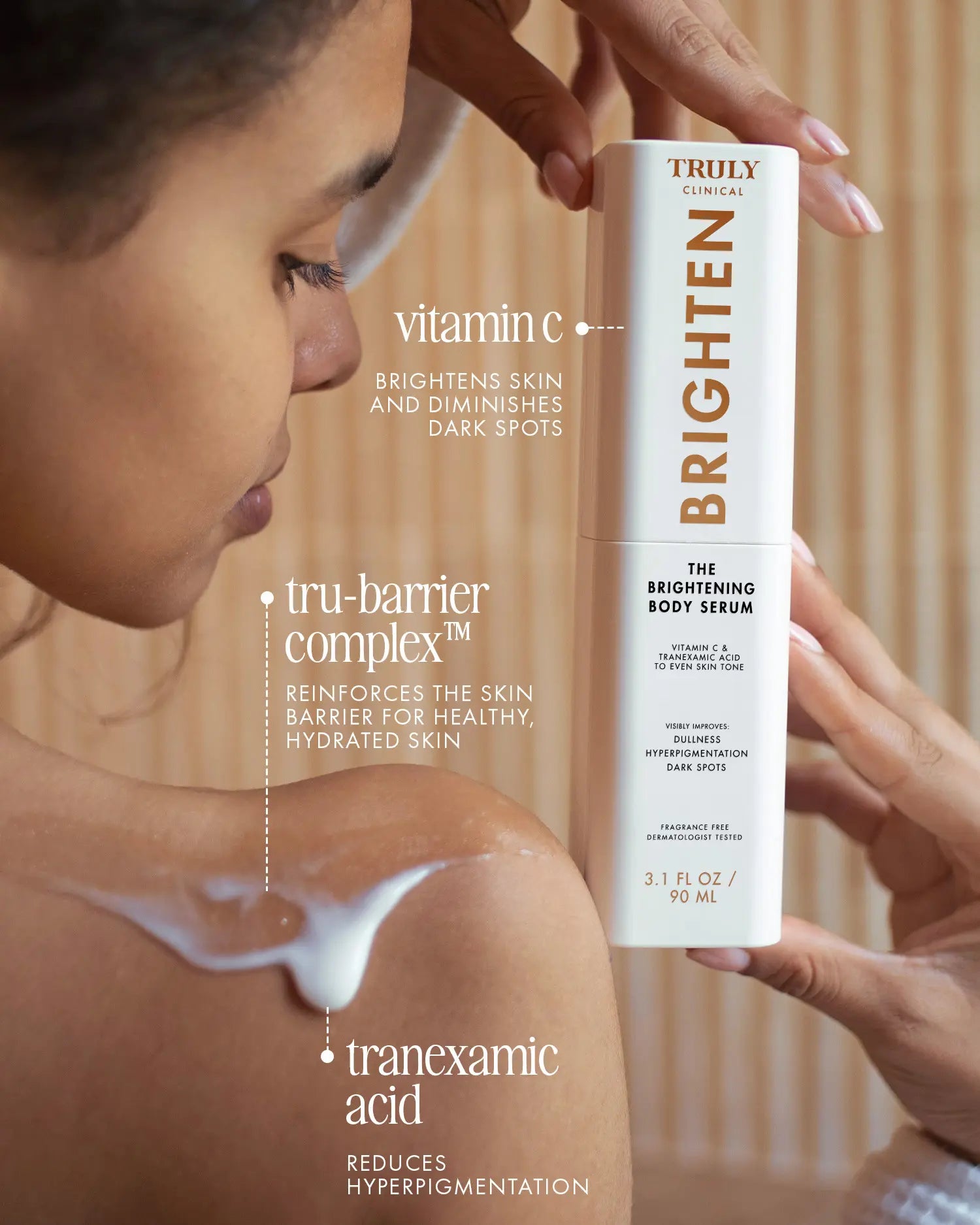 The Brightening Body Serum – Targeted Dark Spot Treatment with Vitamin C & Tranexamic Acid – Corrects Hyperpigmentation, Dark Spots & Uneven Tone – Boosts Radiance for a Brighter, Youthful-Looking Complexion – Clinical Strength Formula